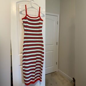 Red white blue striped dress size small. Blue Blush brand